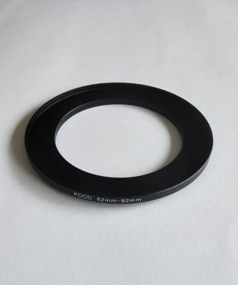 STEP UP ADAPTER 62MM-82MM STEPPING RING 62MM TO 82MM 62-82 FILTER ADAPTOR - Image 1 of 4