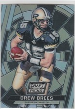 DREW BREES Draft Picks NCAA COLLEGE FOOTBALL CARD Stained Glass $$ PURDUE INSERT
