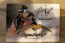 EBEL Signatures 2013/14 Richard Pavlikovsky Playercards HC Orli Znojmo Ice Hockey