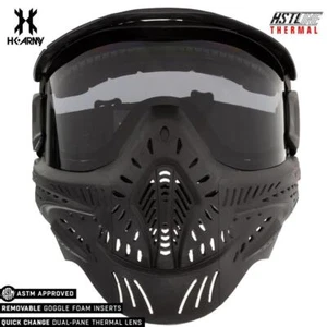 CLEARANCE HK Army HSTL Paintball Goggle Mask - Anti Fog Thermal Black Smoke Lens - Picture 1 of 10