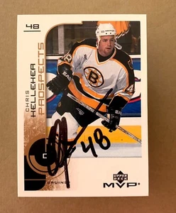 Upper Deck MVP 2002-2003 Chris Helleher #195 Boston Bruins Autographed Card - Picture 1 of 1