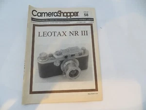 CAMERA SHOPPER MAGAZINE Issue #58 October 1995 photographic equipment & images * - Imagen 1 de 6