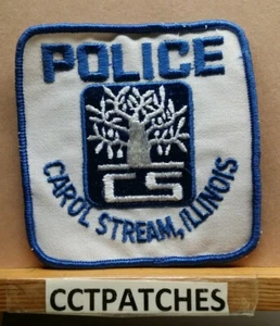 CAROL STREAM, ILLINOIS POLICE SHOULDER PATCH IL - Picture 1 of 2