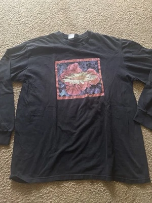 Supreme Bloom L/S Tee T-Shirt Top Black Fall Winter 2017 FW17 Size L Large - Image 1 of 4