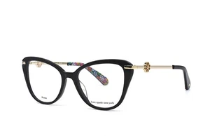 NEW KATE SPADE FLAVIA 807 BLACK/GOLD AUTHENTIC EYEGLASSES FRAME RX 51-16-140 - Picture 1 of 10