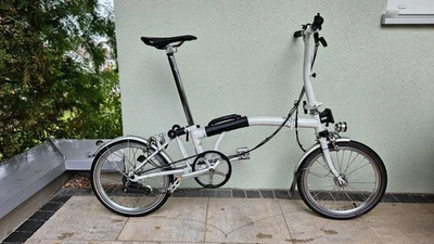 Brompton S3L (white) mit SON-Beleuchtung in sehr gutem Zustand - Bild 1 von 4