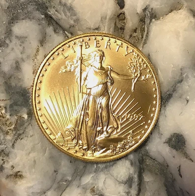 1 VINTAGE 1992 W GOLD ST GAUDENS $50 AMERICAN EAGLE 1oz (Ungraded) - Image 1 of 4