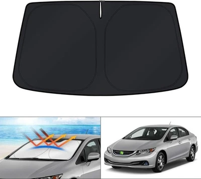 Windshield Sun Shade Custom Fit 4 Layers Car Honda Civic Front Window Sunshade Foto 1 de 4