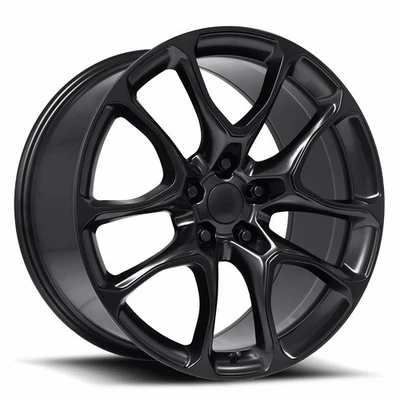 4 NEW Satin Black 20x10" OE 2733 Replica Rims fits Jeep Grand Cherokee SRT 5x127 Foto 1 de 3