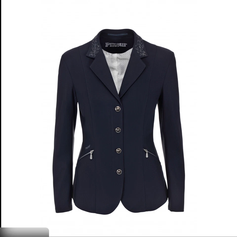 Chaqueta Blazer Pikeur Mujer Negra Show Talla 80 EE. UU. 10L Equitación Caballo Foto 1 de 1