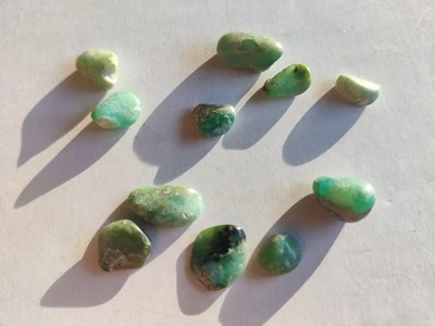 CRIS 17R LOT DE 11 OPALE DE BIOT POLIE FORME LIBRE 18 CT - Photo 1/4