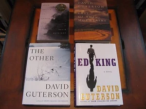 4 David Guterson Book Lot-Snow Falling on Cedars-East of the Mountains-Other-Ed - Picture 1 of 8