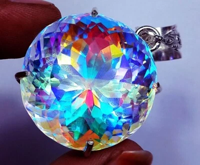 Mystic Quartz Multi-Color GS Solid Silver 78.50 Ct Certified Pendant Loose Gems - Image 1 of 4