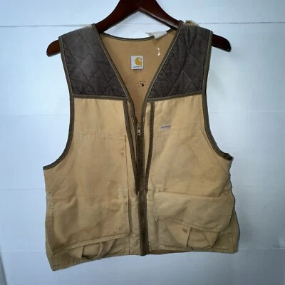 Vintage Carhartt Heritage Hunting Duck Vest Sz Large  Made in USA GUC 80s 90s - Image 1 of 4