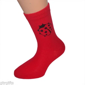 Cute Ladybird Design Childrens Socks - will suit Boy or Girl Ladybird kids socks - Picture 1 of 1