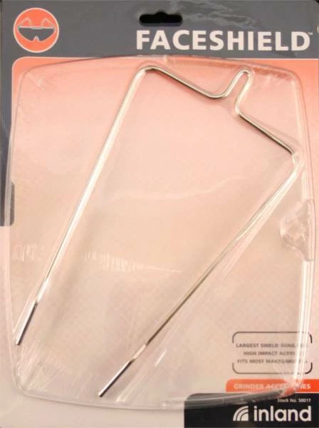 inland Glass Grinder Face Shield With Support Bracket 50017