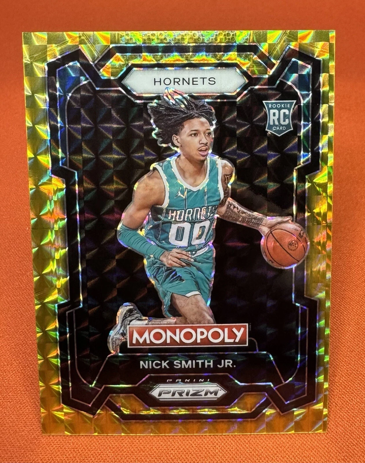 2023-24 Monopoly Prizm NBA Nick Smith Jr Rookie RC Gold Prizm /49