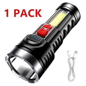 Super Bright 5500000LM 4-Modes COB Flashlight USB Rechargeable Tactical lights - Picture 1 of 12
