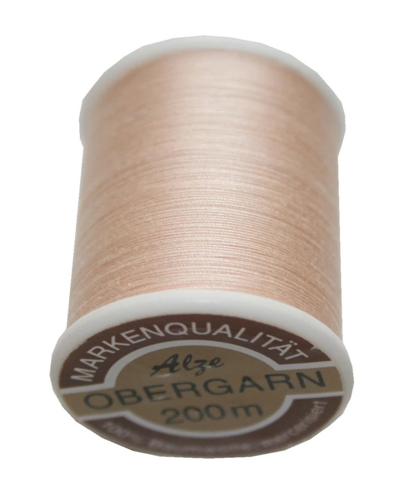 (0,03€/m) Nähmaschinen Obergarn Baumwolle 50/3 200 m apriko haut (0908) - Bild 1 von 1