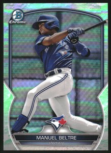 2023 Bowman Chrome Prospects Lunar Glow Refractors #BCP79 Manuel Beltre