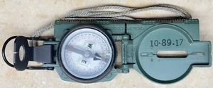 1986 Sandy-183 U.S. Military Magnetic Compass NSN 6605-01-196-6971 Stocker READ - Picture 1 of 13