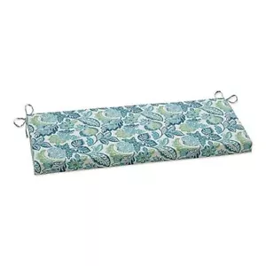Outdoor/Indoor Dailey Opal 45" x 18", Blue Bench/Swing Cushion - Picture 1 of 6