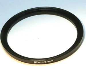 62mm to 67mm lens ring step Up threaded male to female thin profile wide angle - Picture 1 of 4