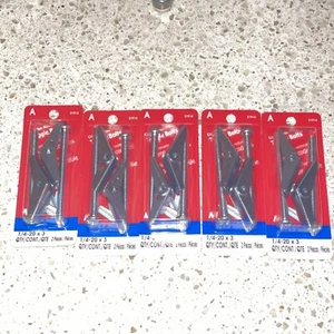 Round Head Toggle Bolts 2 Pc 1/4X3 Midwest Fastener Corp Lot of 5 Nib - Picture 1 of 2