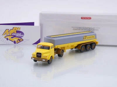 Wiking 0780 07 # MAN Hauber 2/3-achs Tanksattelzug Baujahr 1969 " AUREPA " 1:87 - Bild 1 von 4
