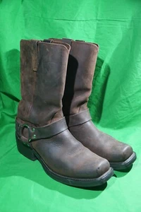 Durango Mens Crossroads Harness Brown Gaucho Leather Boots Size 9 EE Wide - Picture 1 of 10