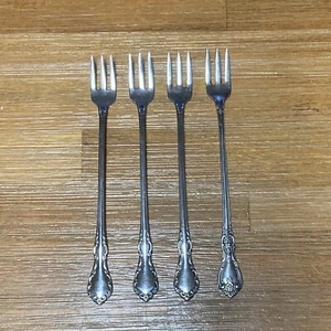 Oneida MADISON HALL Distinction Deluxe HH Forchette da cocktail inox - SET DI 4 - Foto 1 di 6