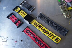 Off White Belt Custom Apple Watch Band 100% Authentic Mini Industrial 