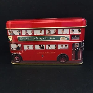 Autobús de transporte de Londres banco de monedas de hojalata recuerdo de Inglaterra autobús de dos pisos - Imagen 1 de 12