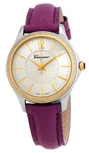 Reloj Salvatore Ferragamo Time esfera plateada damas diamante dama FFV030016 - Imagen 1 de 5