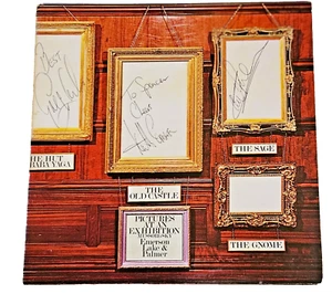EMERSON LAKE & PALMER Pictures At An Exhibition * SIGNED X 3! * UK LP K33501 VG+ - Picture 1 of 8