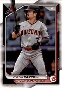 Bowman Base Paper Veteran #25 Corbin Carroll Arizona Diamondback 2024 - Imagen 1 de 2