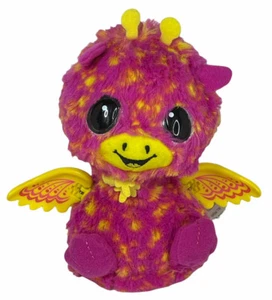 Hatchimals Interactive Plush Sounds Pink Yellow Giraven Giraffe Dragon Wings 6” - Picture 1 of 9