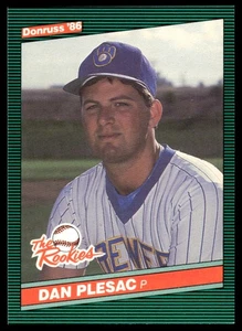 1986 Donruss The Rookies Dan Plesac Milwaukee Brewers #14 - Picture 1 of 2