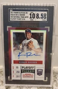 2017 Panini Elite Extra Edition USA Baseball 18U /15 Tickets Kumar Rocker Auto - Picture 1 of 3