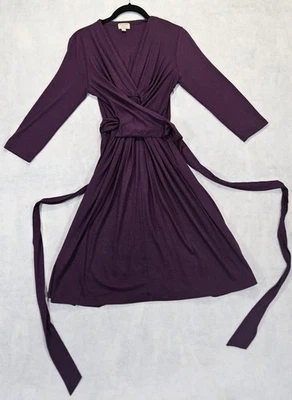 Banana Republic Issa London платье Sz S 4 / 6 искусственного надежном фиолетовый колена Джерси - Изображение 1 из 4