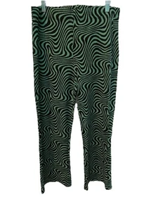 Urban Outfitters High Rise Elastic Waistband Retro Flared Pants Sz XL - Picture 1 of 10