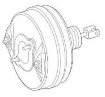 POWER BRAKE BOOSTER 2054300430 2015-2018 MERCEDES-BENZ C300 - Image 1 of 4