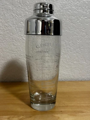 Jack Daniel’s Gentleman Berries Shaker Arcopal Glass White Etched - Image 1 of 4