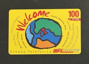 SCHEDA TELEFONICA INTERNAZIONALE WELCOME GIALLA 100 UNITÀ scadenza 31.05.2000 - Picture 1 of 2