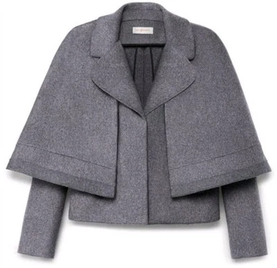 Chaqueta Capa Convertible Jess Gris Talla 4 Tory Burch Lana Foto 1 de 4