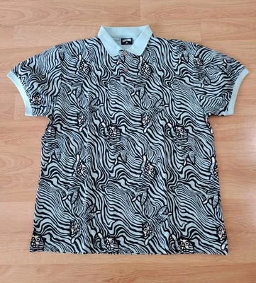 Polo estampado azul Billionaire Boys Club Ice Cream Bengal SS talla 3XL Foto 1 de 4