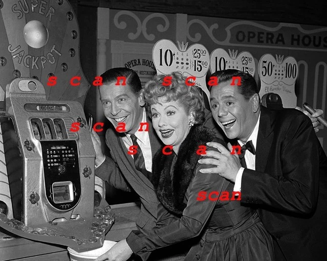 Milton Berle , LUCILLE BALL & Desi Arnaz  -  Rare   B&W  C.B.S. Publicity Photo - Image 1 of 1