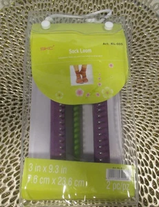 Telar calcetín SKC, ajustable de bebé a adulto grande, 1 lombero y 1 gancho, 3" x 9,3" - Imagen 1 de 5