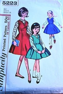 Simplicity Children 1960 Size 8 Dress Blouse Jumper Used - Bild 1 von 1