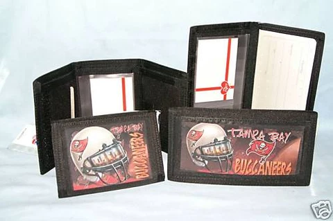 TAMPA BAY BUCCANEERS TriFold Wallet & Checkbook Set NEW Cover